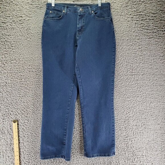 Lee Jeans Womens Size 10 Short Blue Relaxed Fit Stretch Denim - Picture 1 of 10